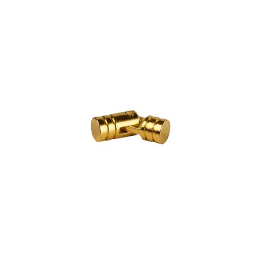 Valcový zlatý krabičkový pánt 5x15mm