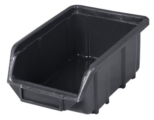 Úložný kontajner Ecobox, malý, čierny