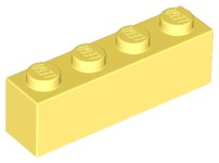 LEGO 3010 BRICK 1x4 svetložltá NOVINKA (20g) 12 ks
