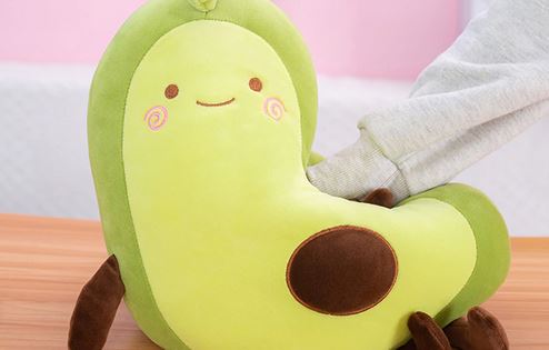 AVOKÁDOVÝ VANKÚŠ MASKOT PLYŠOVÁ HRAČKA CUDDLE 30cm