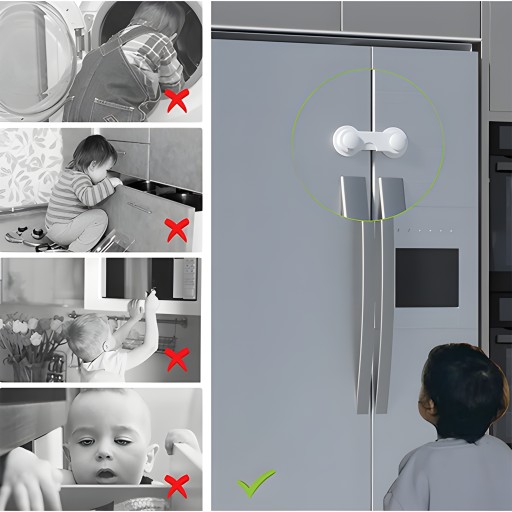 10x SKRIŇOVÝ BEZPEČNOSTNÝ NÁBYTOK ZÁSUVKY ZÁSUVKY DVERÍ OCHRANA DETÍ SILNÁ