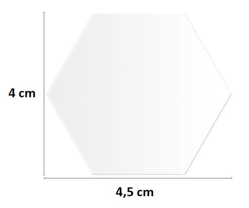Dekorácia na stenu Hexa dekoračné zrkadlo 4 cm