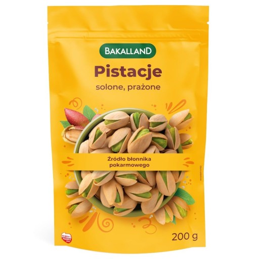 BAKALLAND Pražené slané pistácie v šupke 200 g