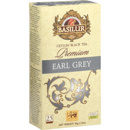 EARL GREY čierny čaj, bergamot, Vrecúška 25x2