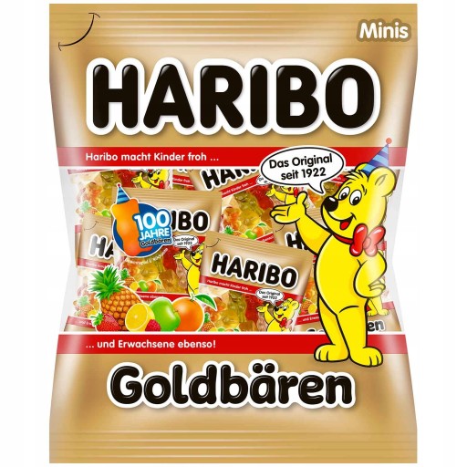 Mini balenia Haribo Gummies Golden Teddy Bears Mix príchutí 250g z Nemecka