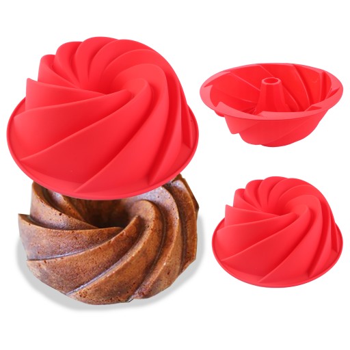 SILIKÓNOVÁ FORMA NA PEČENIE TORTY S KOMÍNOVÝM RUKÁVOM, KTORÝ SA NEDRŽÍ