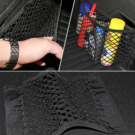 ORGANIZÁTOR AUTA SIEŤKA NA VELCRO NA KUFOR AUTA 50x25 STRONG