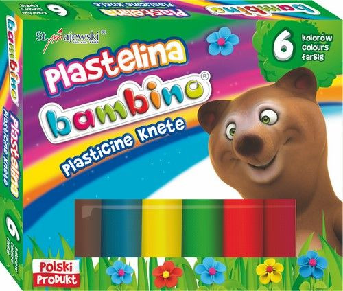 Plastelína 6 farieb Bambino mix vzorov MAJEWSKI