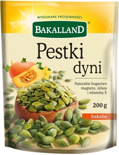BAKALLAND Tekvicové semienka, lúpané zrná 200 g