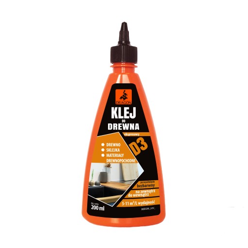 D3 lepidlo na drevo 200ml DRAGON