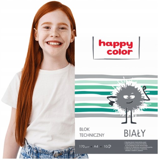 A4 BLOK BIELY BLOK TECHNICKÝ PAPIER ŠKOLSKÝ BLOK