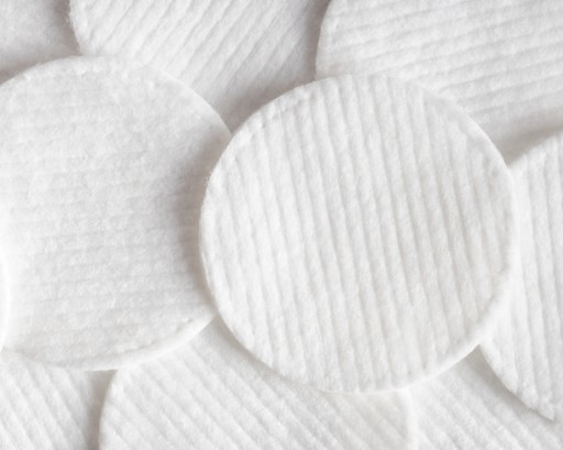 Hygienické okrúhle vatové tampóny na odličovanie, 250g