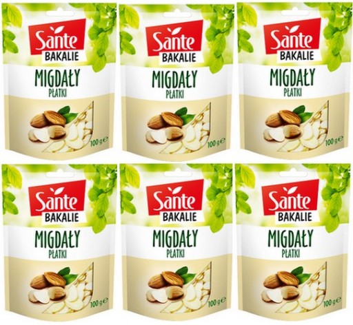 Sante Bakalia Blanšírované mandle vo vločkách 100g