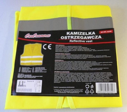 Reflexná výstražná vesta žltozelená XL