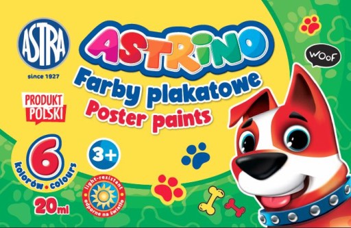 Plagátové farby 6 farieb Astrino 20ml ASTRA