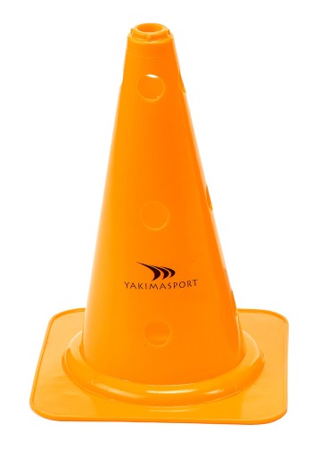 Vysoký kužeľ s otvormi, 38 cm, oranžový