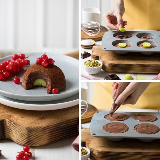 SILIKÓNOVÁ FORMA NA PEČENIE koláčikov, cupcakes, muffinov, MONOPORCIOVÁ forma