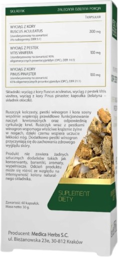 Medica Herbs Mäsiarska metla Pine Circulation 60 viečok. Omladzovacia cirkulácia