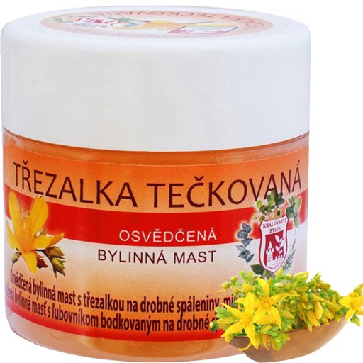 Ľubovníková masť Ľubovník bodkovaný na popáleniny, hojenie rán, bylinkové bolesti, 150 ml