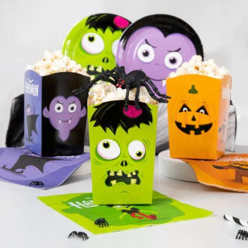 Popcorn BOXES MONSTERS halloween PARTY