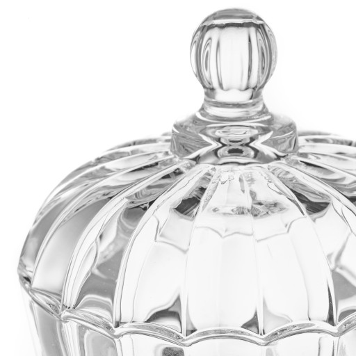 Sklenená cukornička 400 ml s pokrievkou