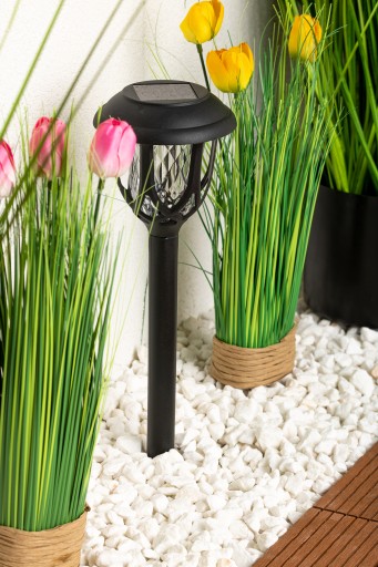 Dekoratívna zapustená solárna lampa do záhrady VR200 40/Ø9,5 cm