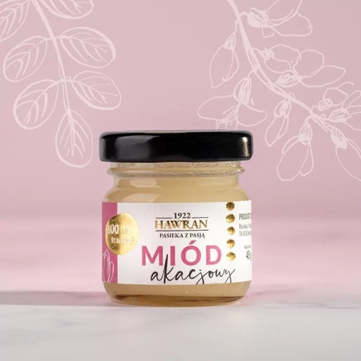 Prírodný surový akáciový med 45g