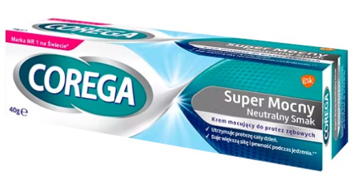 COREGA krém na zubnú protézu neutrálny SUPER STRONG 40 g