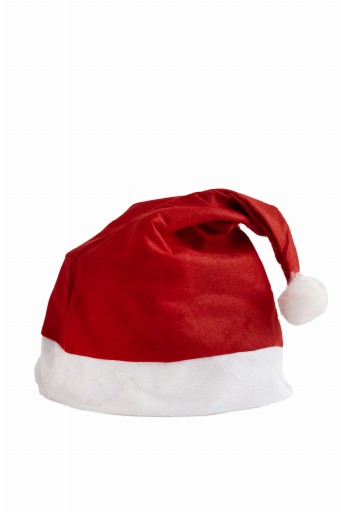 ČIAPKA SANTA CLAUS ČERVENÁ HVIEZDA S BAMBUĽKOU MGR44089