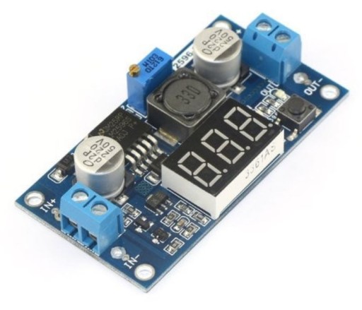 KROKOVÝ KONVERTOR 3-40V->1,5-35V 3A LM2596 S DISPLEJOM