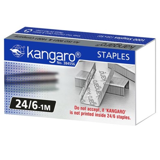 24/6 KANGARO STRIEBORNÉ ZOŠÍVAČKY 1000 KS