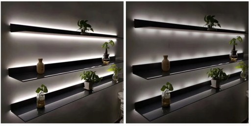Neónový COB LED pásik 12V 1m 320 diód 6000K STUDENÁ BIELA HOMOGENICKÁ 8MM