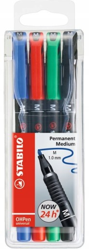 Fóliový popisovač STABILO OHPEN M 1 mm, sada