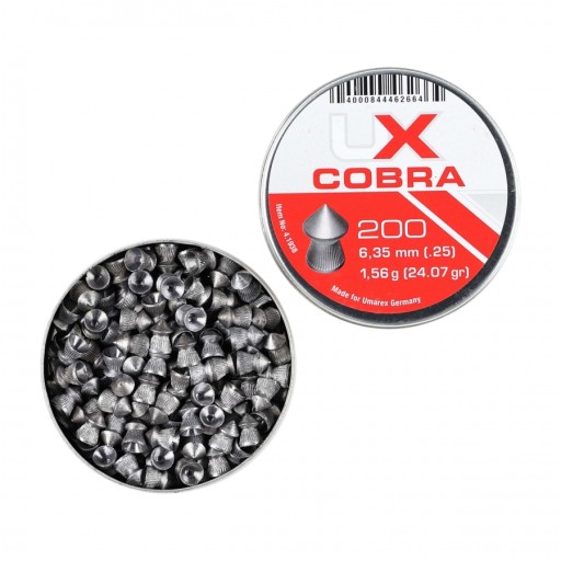 Diabolo pelety Umarex Cobra Pointed Ribbed 6,35 200