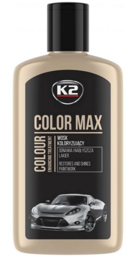 K2 COLOR MAX 250 ML ČIERNY FARBIACE VOSK 127