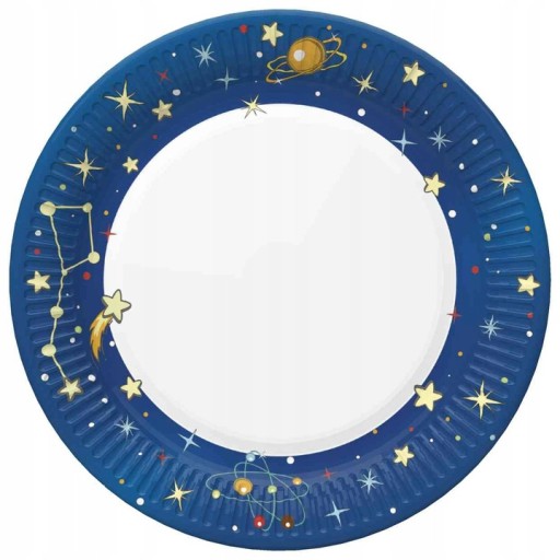 KOSMOS Stars Party papierové taniere 18cm 8ks