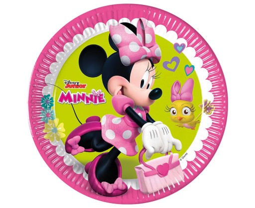 Minnie Mouse papierové taniere 23 cm 8 ks.
