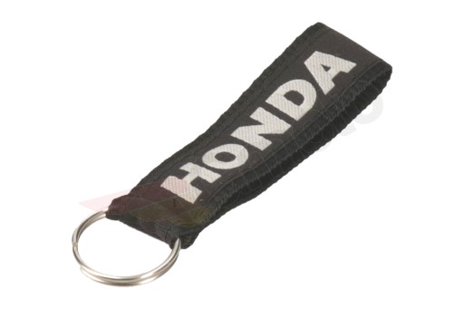 Kľúčenka prívesok na kľúče Honda čierna s bielou výšivkou