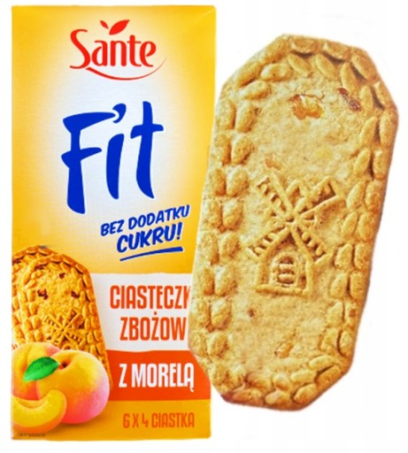 Cereálne sušienky S MARHUĽOU, bez cukru SANTE 300g