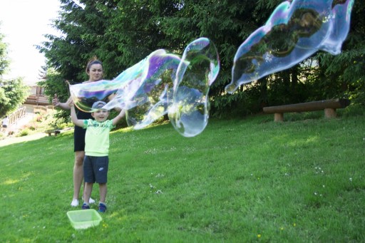 Tekutina na mydlové bubliny, veľké a malé litre, 5L