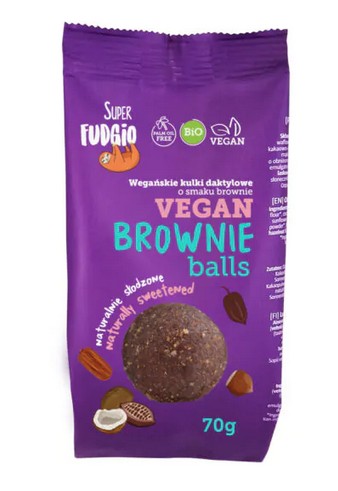 BIO datľové guľky s príchuťou brownie 70g