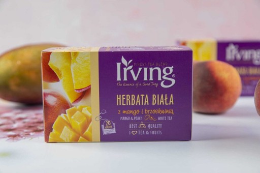 IRVING Čaj Biele mango s broskyňou 20 obálka