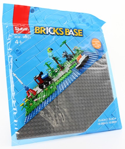 VEĽKÁ STAVEBNÁ DOSKA NA BLOK 25,6 cm SIVÁ