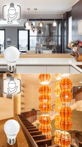 LED žiarovka E27 BALL G45 6W=45W 554lm CCD Úspora energie bez blikania