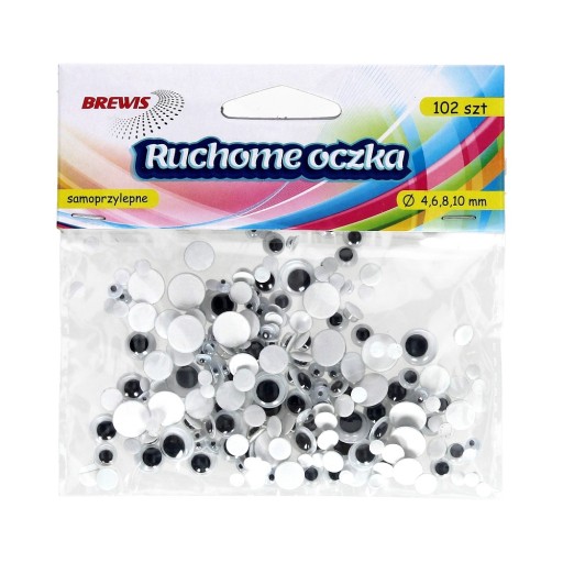APLIKÁCIE SAMOLEPIACI OČIA MIX 4,6,8,10MM RO4 BREWIS