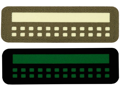 VELCRO NÁŠIVKA POLISH FLAG LASER REZANÁ 25x80 M-TAC ZELENÁ/FLUORESCENCE
