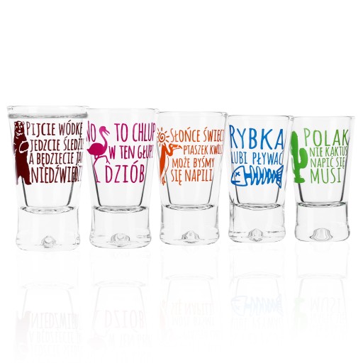 Poháre na vodku X 25 ml 6 kusov - zvieratká