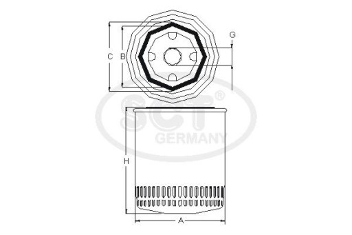 OLEJOVÝ FILTER SM 113 SCT - MANNOL PEUGEOT 508 508 SW