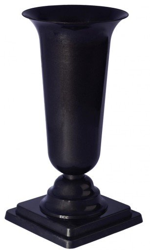 Vial Vase Lady 2 čierna cintorínska hrob odolná