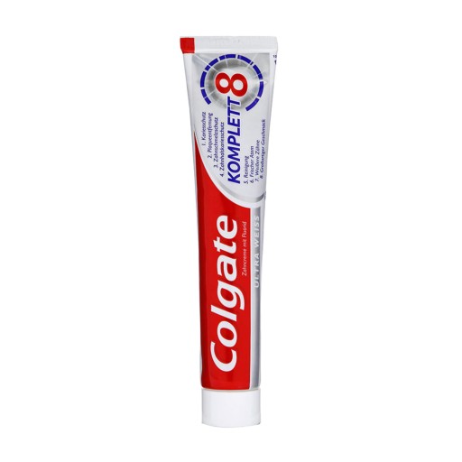 Komplett 8 Ultra Weiss Colgate zubná pasta 75 ml